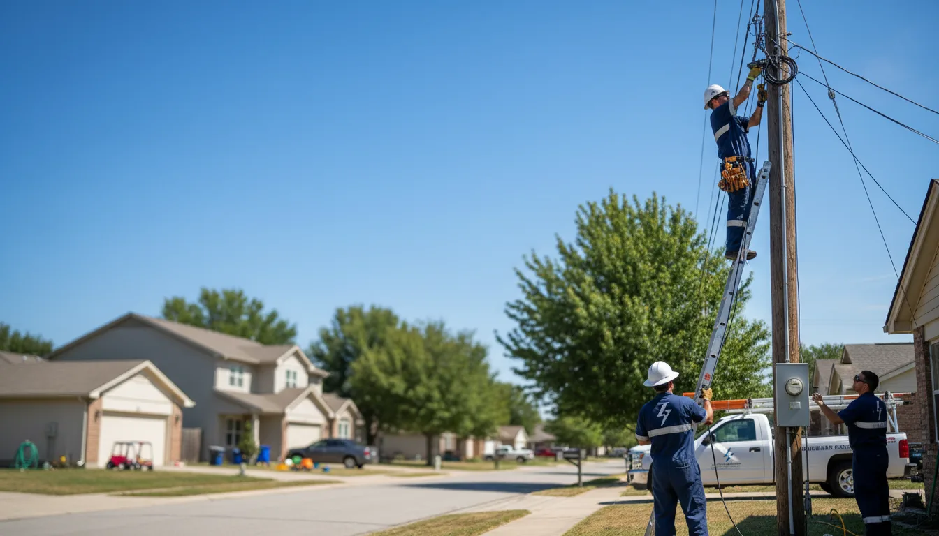 Residential electrician providing installation services in Overland, MO